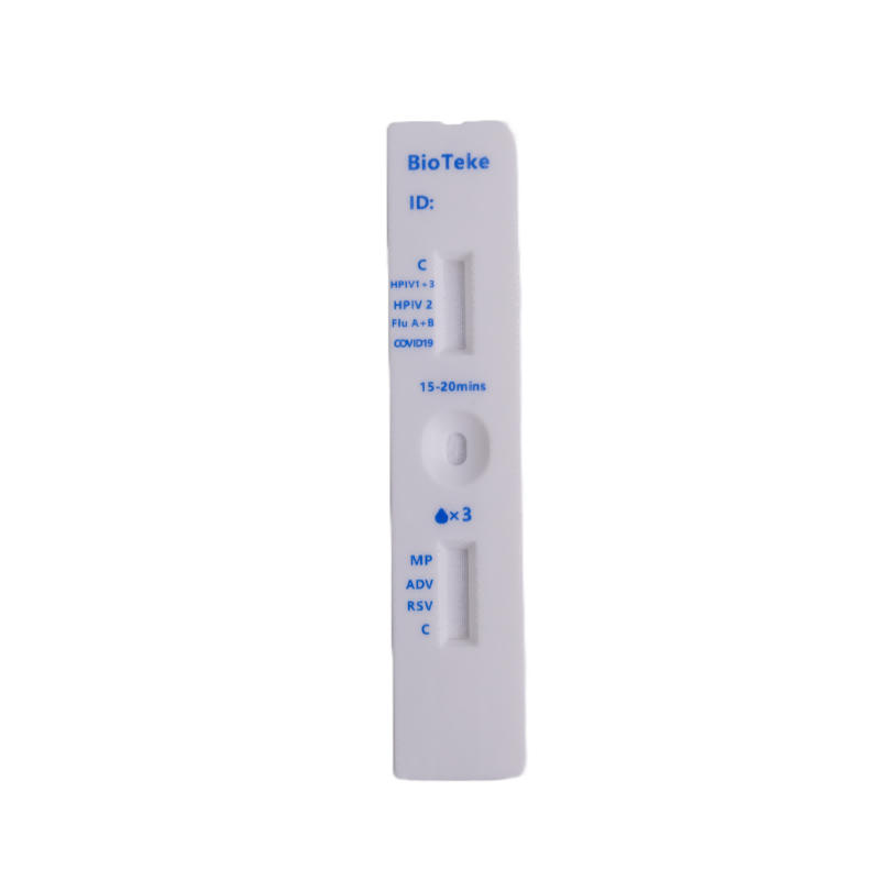 8 az 1-ben SARS-COV-2/influenza A+B/HPIV2/HPIV1+3/RSV/ADV/MP Antigen Rapid Test Kit