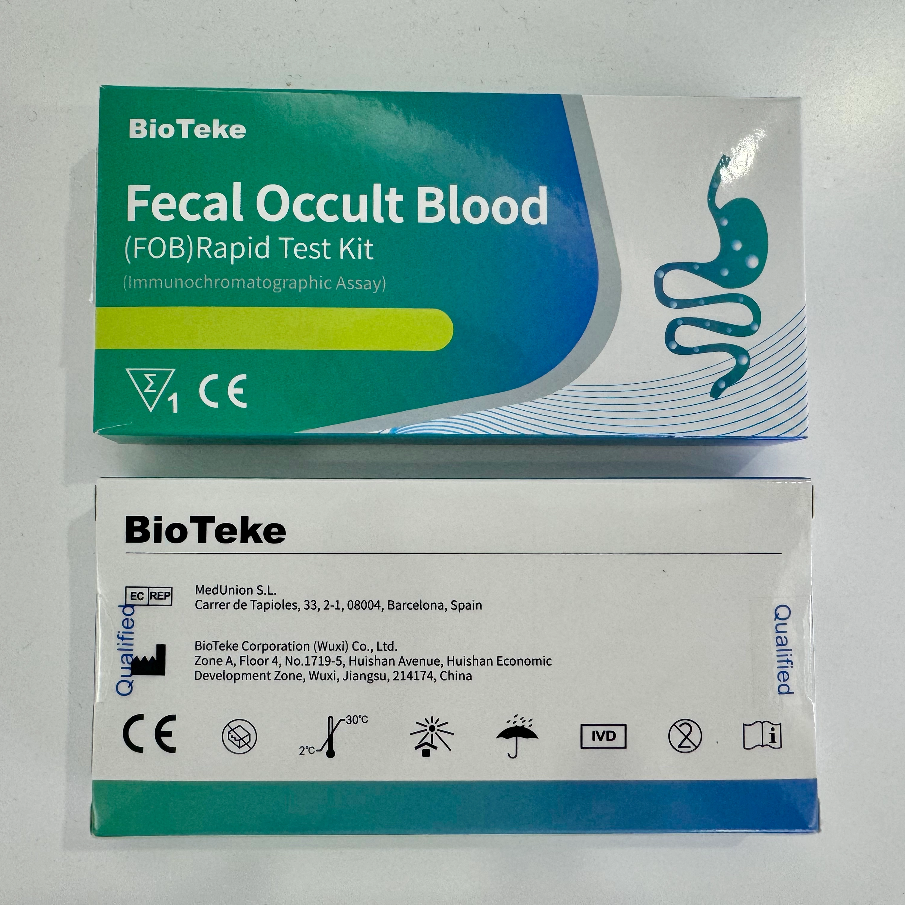 FECAL okkult vér (FOB) gyors tesztkészlet (Immunochromatographic Assay)