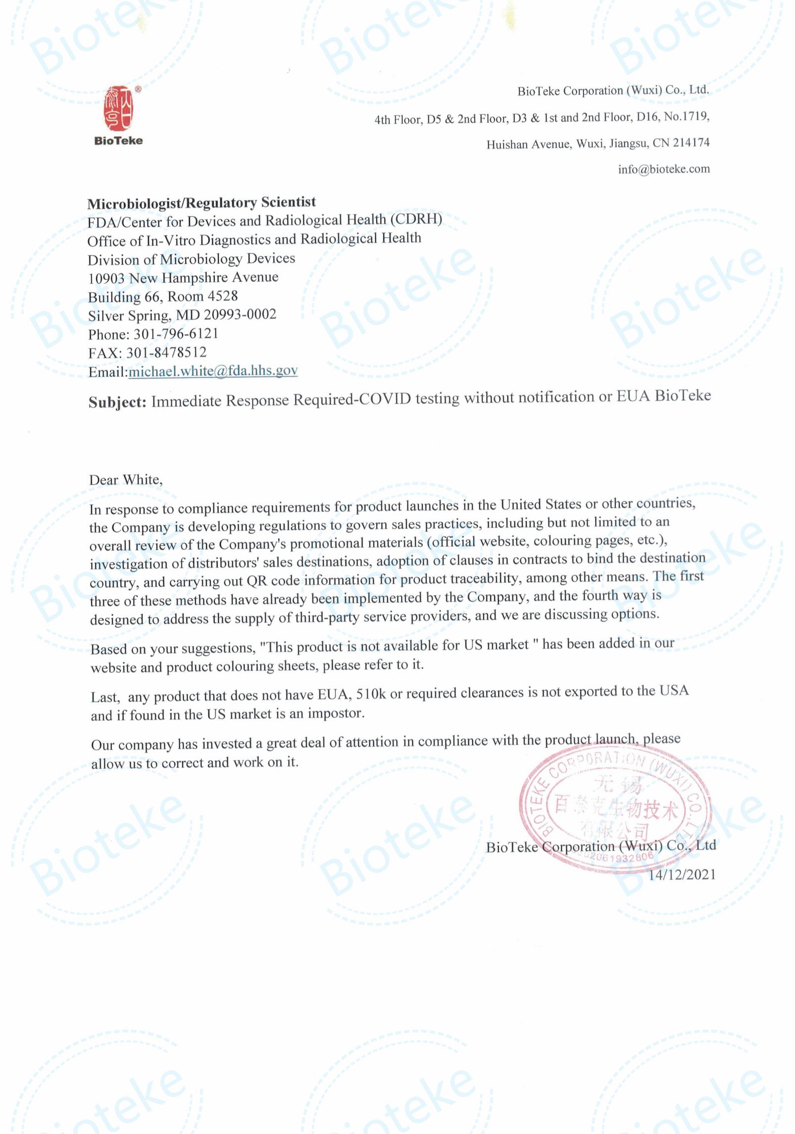 Nyilatkozat az FDA_00 -hoz